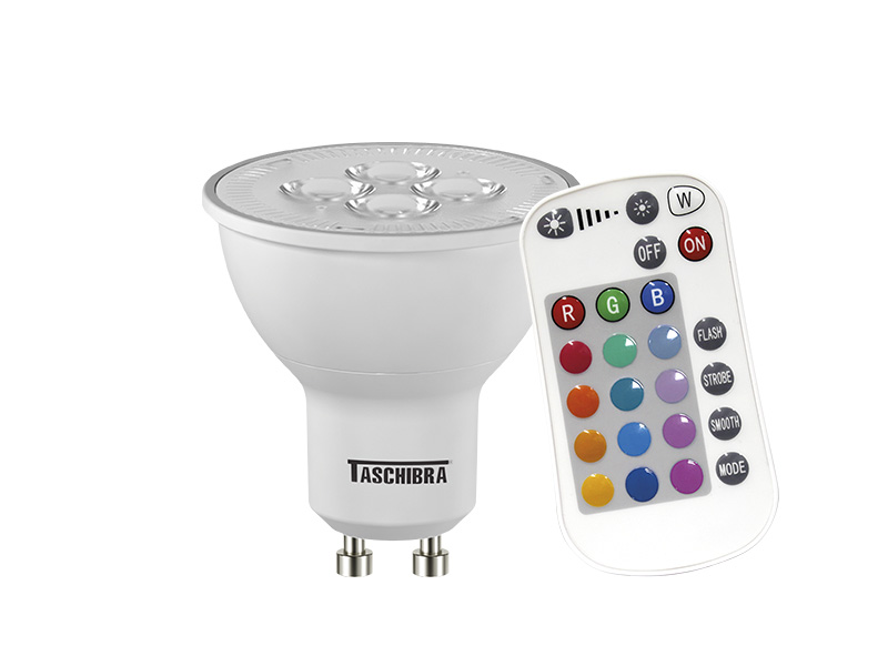 LÂMPADA LED TDL RGB IR 5W