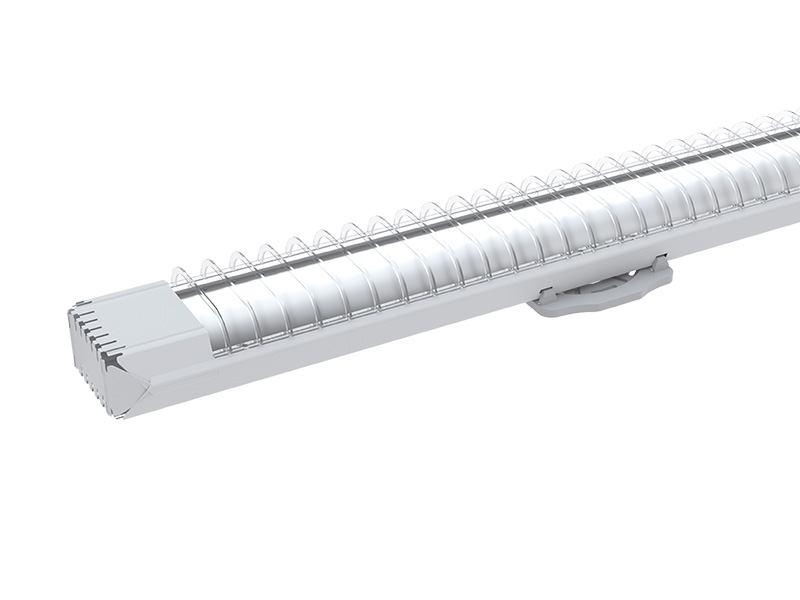 CALHA LUMIFÁCIL LED 2xT8 120cm C/ALETA BRANCA