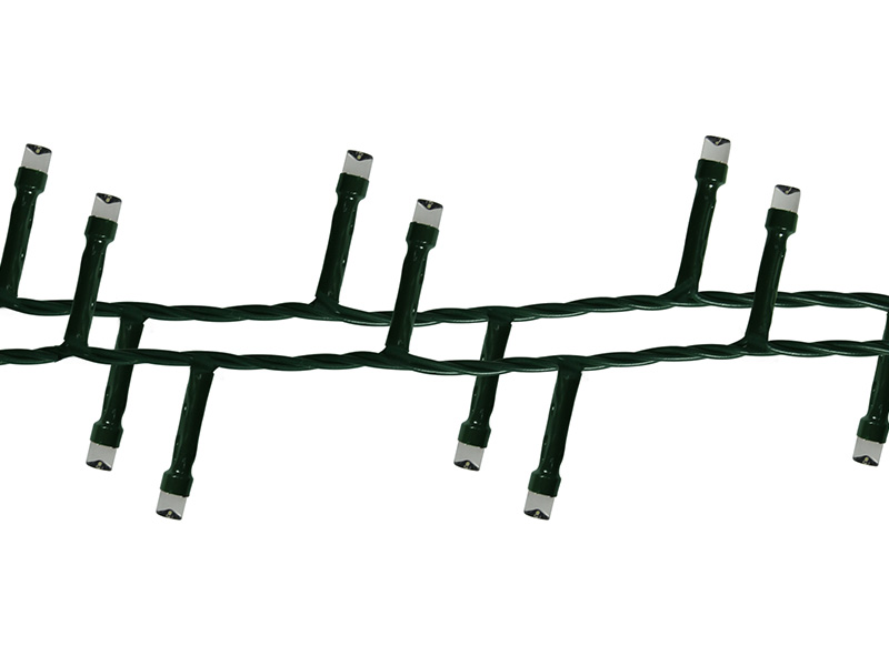 CORDÃO LUM 200 LED ESTAT ISOL VD 127V C/FEMEA BRANCO