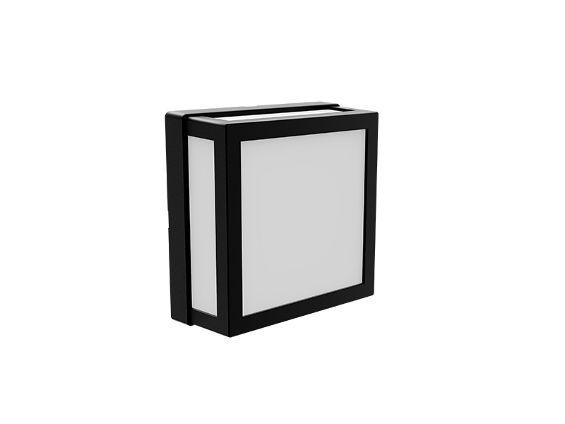 ARANDELA LED TASCHIBRA YAPI 6500K 10W QUADRADA PRETA