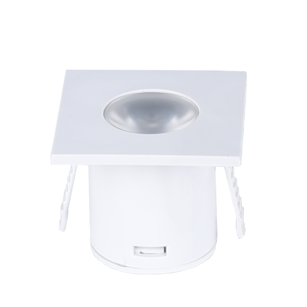 SPOT PARA MÓVEIS LED PIK QUADRADO 1W 3000K BRANCO 2PÇS