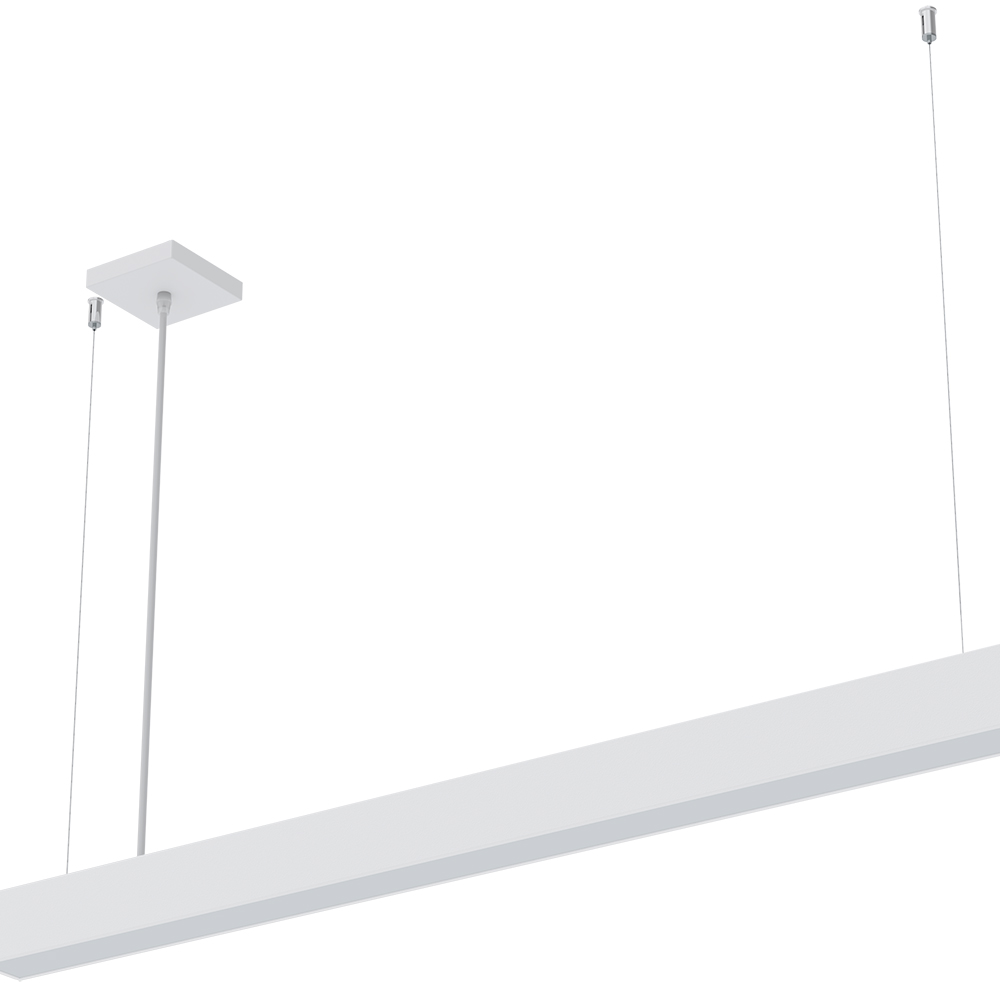 KIT PENDENTE PARA LUMINÁRIA LED VETOR LINEAR BRANCA