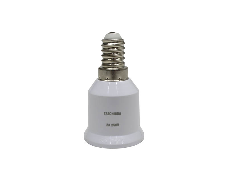 SOQUETE ADAPTADOR E14-E27 SACO PLAST C/ 2PÇS .