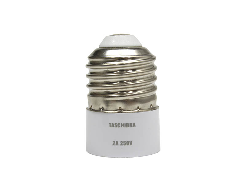 SOQUETE ADAPTADOR E27-E14 SACO PLAST C/ 2PÇS .