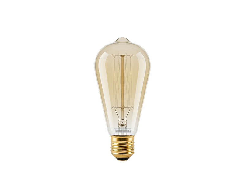 LÂMPADA FILAMENTO DE CARBONO TASCHIBRA ST64 40W 220V