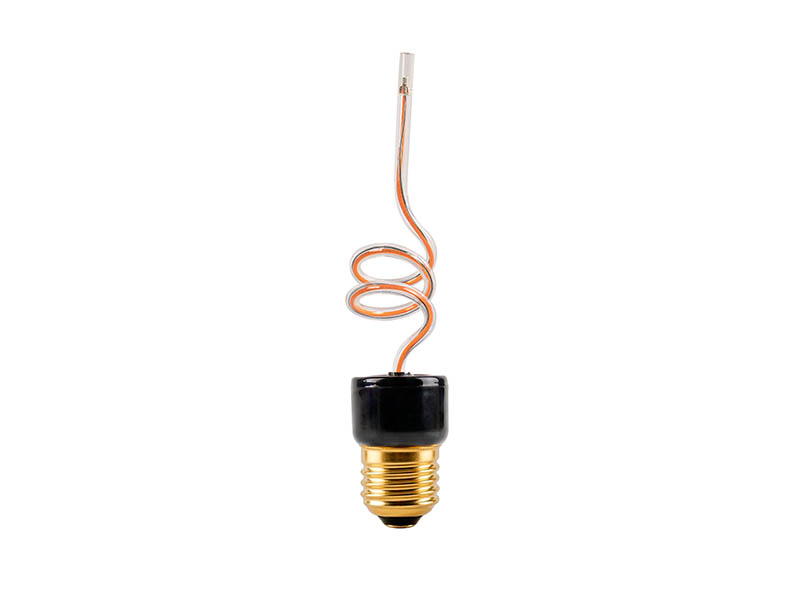 LÂMPADA LED FILAMENTO SPIRAL GLASS 4W AMBAR E27
