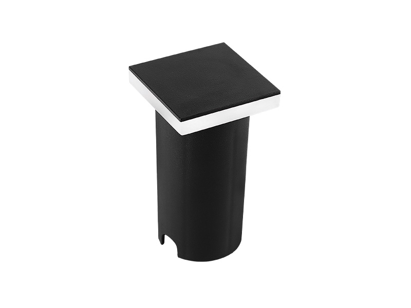 BALIZADOR DE SOLO LED EDGE QUADRADO 1W 3000K PRETO