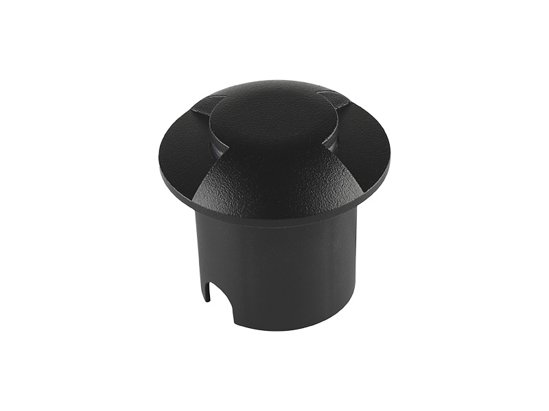 BALIZADOR DE SOLO LED DOME 2 FACHOS 1W 3000K PRETO