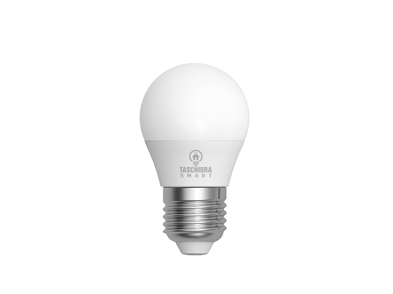SMART LAMPADA WI-FI LED TASCHIBRA 6W BOLINHA G45 RGB