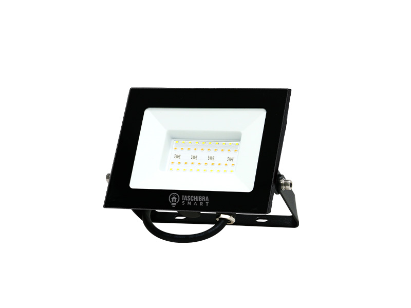 SMART REFLETOR WI-FI LED 20W TW+RGB PRETO PRETO