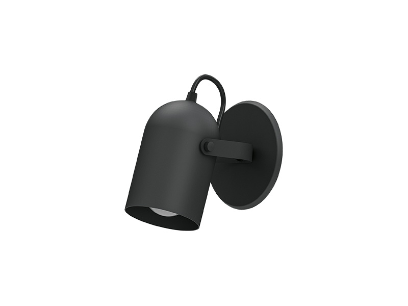 ARANDELA TASCHIBRA BELL MINI E27 PRETO FOSCO