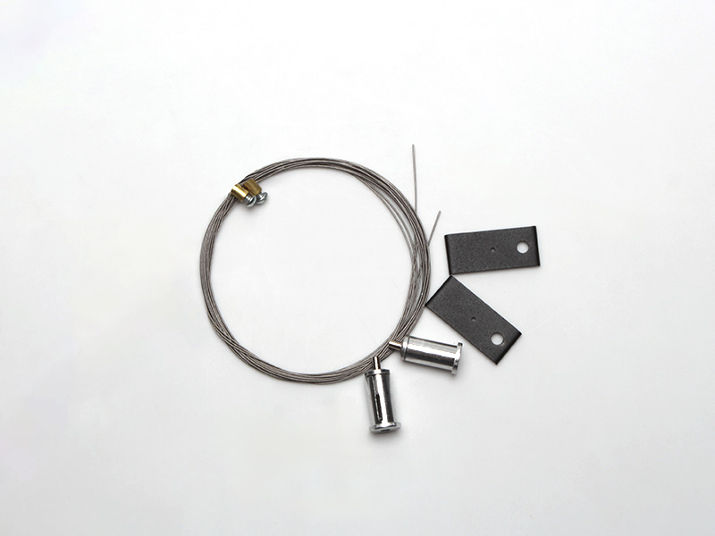 Imagem do produto KIT PENDENTE 2M PARA PERFIL ZENITH 50X50 DE 1M E 2M PRETO FOSCO na categoria ACESSÓRIOS