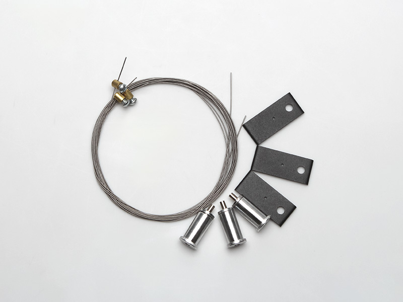 Imagem do produto KIT PENDENTE 2M PARA PERFIL ZENITH 50X50 DE 3M PRETO FOSCO na categoria ACESSÓRIOS