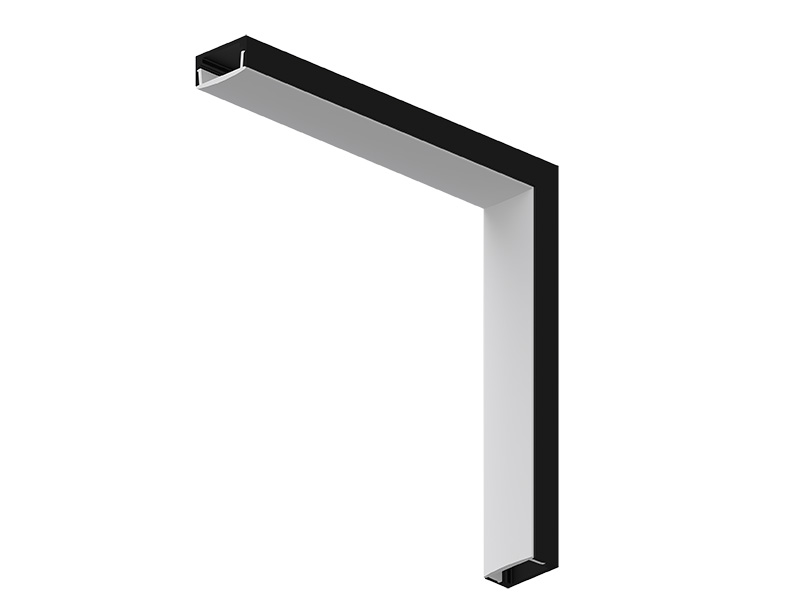 EMENDA L SOPÉ 16x9 TETO/PAREDE PRETO FOSCO