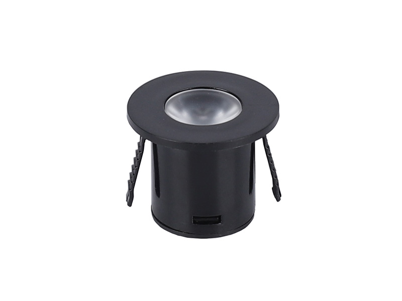 SPOT PARA MÓVEIS LED PIK REDONDO 1W 3000K PRETO 2PÇS
