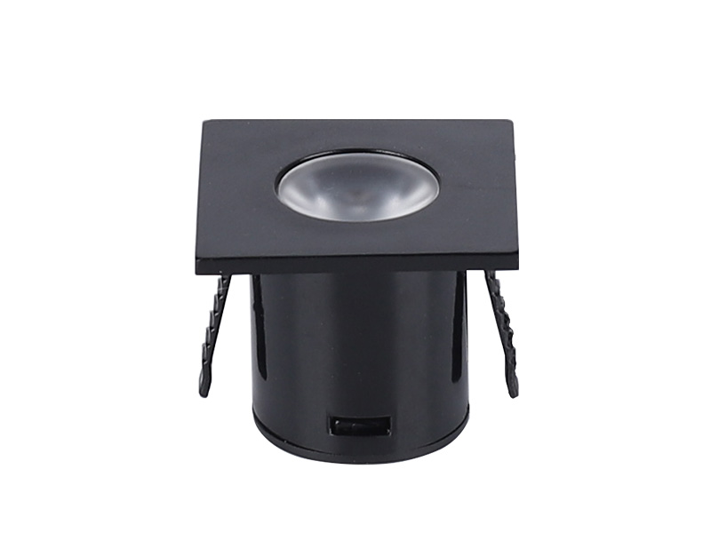 SPOT PARA MÓVEIS LED PIK QUADRADO 1W 3000K PRETO 2PÇS