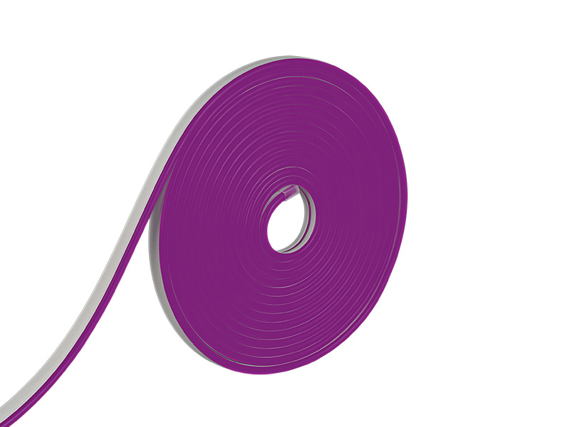 Imagem do produto FITA LED NEON FLEX 8W 120 LEDS/M 5M 12V COM FONTE AUTOVOLT IP65 VIOLETA na categoria KITS DE FITA