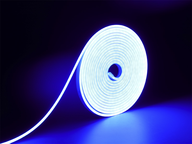 FITA LED NEON FLEX 8W 120 LEDS/M 25M 220V IP65 AZUL