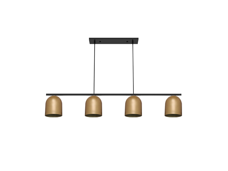 PENDENTE TASCHIBRA FOLK 4XE27 OURO