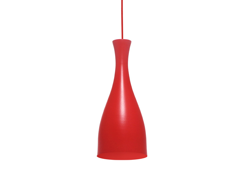 LUMINÁRIA PENDENTE TASCHIBRA TD 1003 E-27 VERMELHO F.