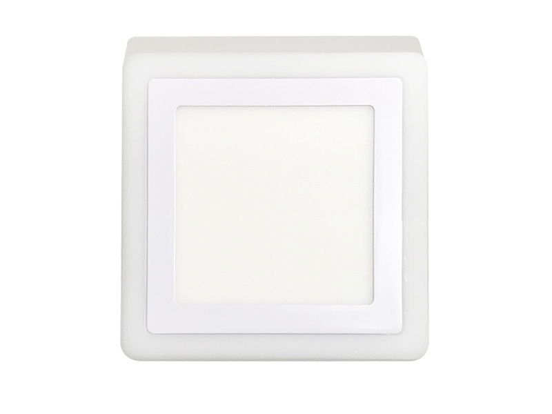 PAINEL LED DUAL COLOR 18W+6W SOBREPOR QUADRADO BRANCO