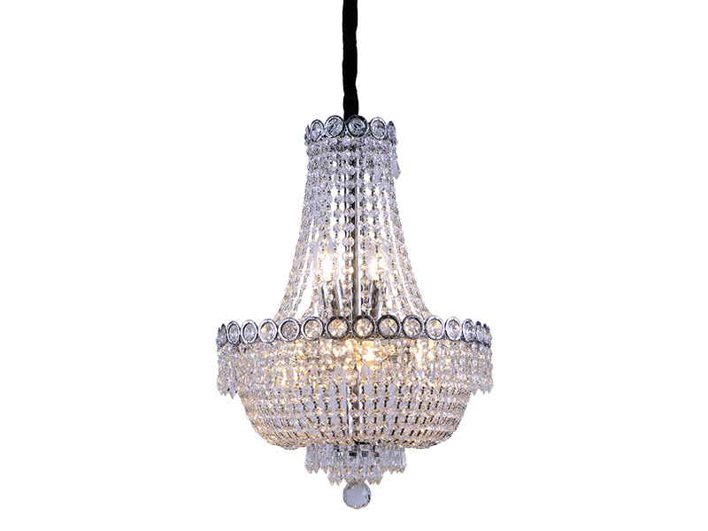 PENDENTE TASCHIBRA IMPÉRIO 400 CRISTAL TRANSPARENTE 6XE14