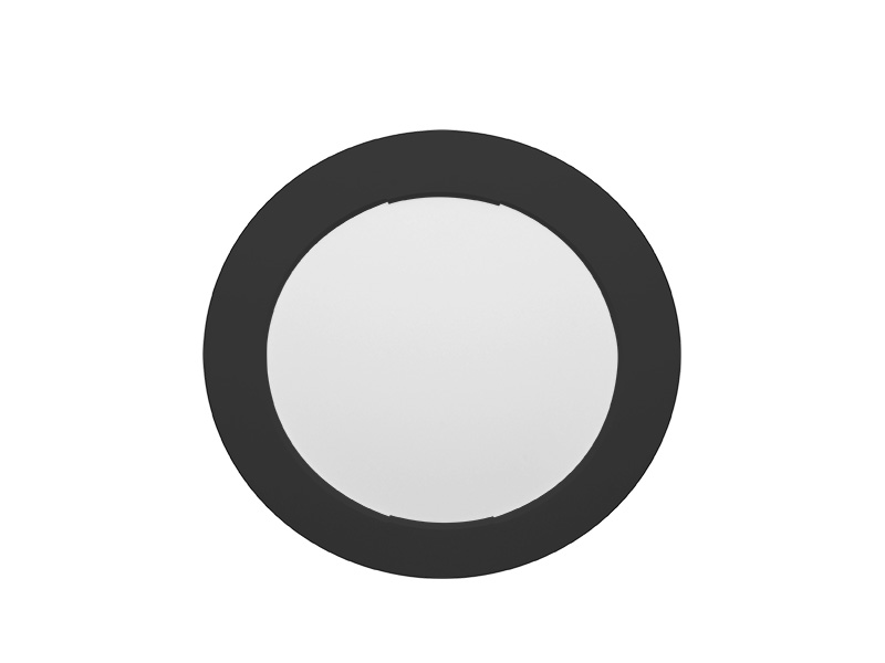 PAINEL LED 12W LYS REDONDO EMBUTIR PRETO 6500K