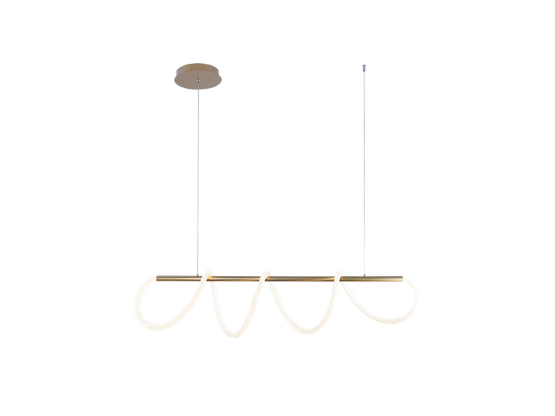 PENDENTE LED TASCHIBRA ZURIQUE 3000K 40W OURO FOSCO