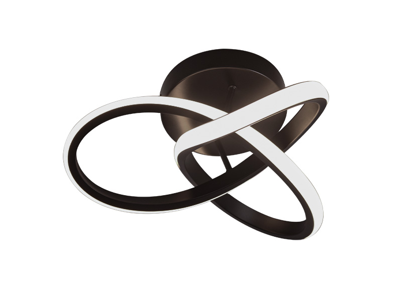 PLAFON TASCHIBRA LED TOLEDO 3000K 16W PRETO