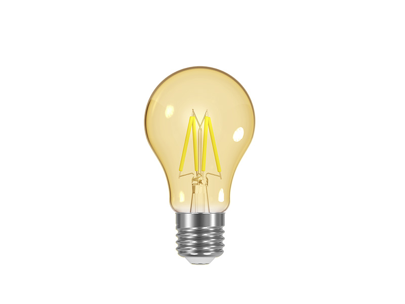 LÂMPADA LED FILAMENTO VINTAGE DIM A60 4W 127V ÂMBAR