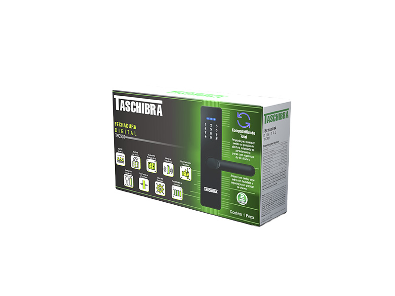 Imagem do produto FECHADURA DIGITAL TASCHIBRA TFCS01 na categoria FECHADURAS