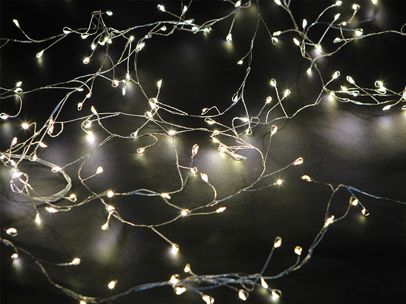 FESTÃO LUMINOSO TASCHIBRA 100 MINI LED ARAME 127V 3000K