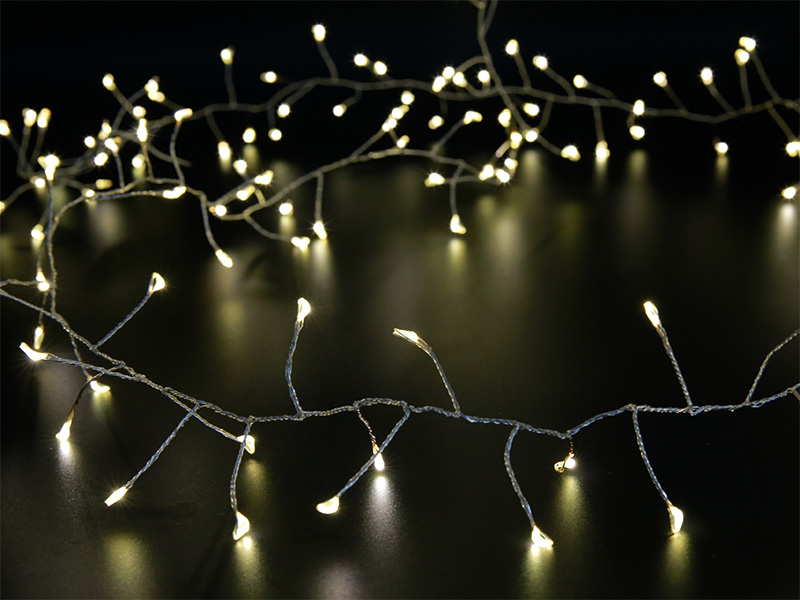 FESTÃO LUMINOSO TASCHIBRA 200 MINI LED ARAME 127V 3000K