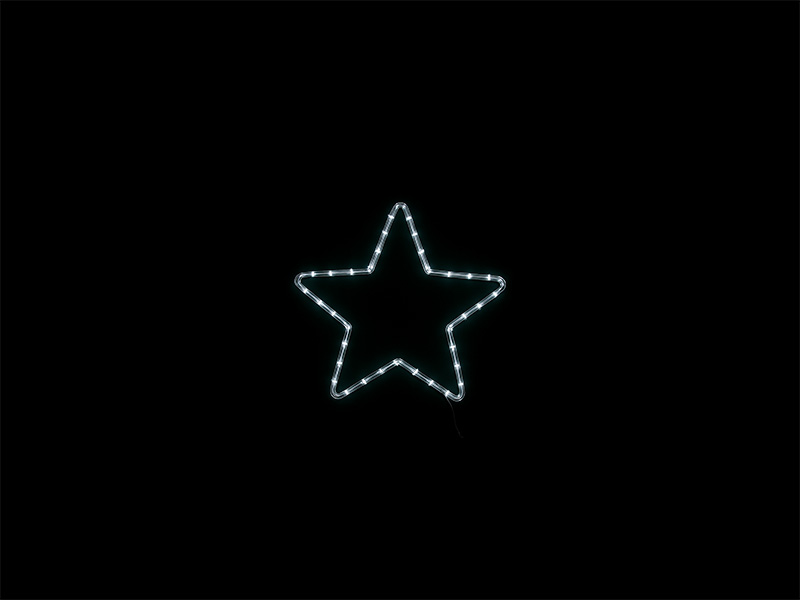 ARMAÇÃO LUMINOSA LED ESTRELA 50X50cm 6W 127V UNICA