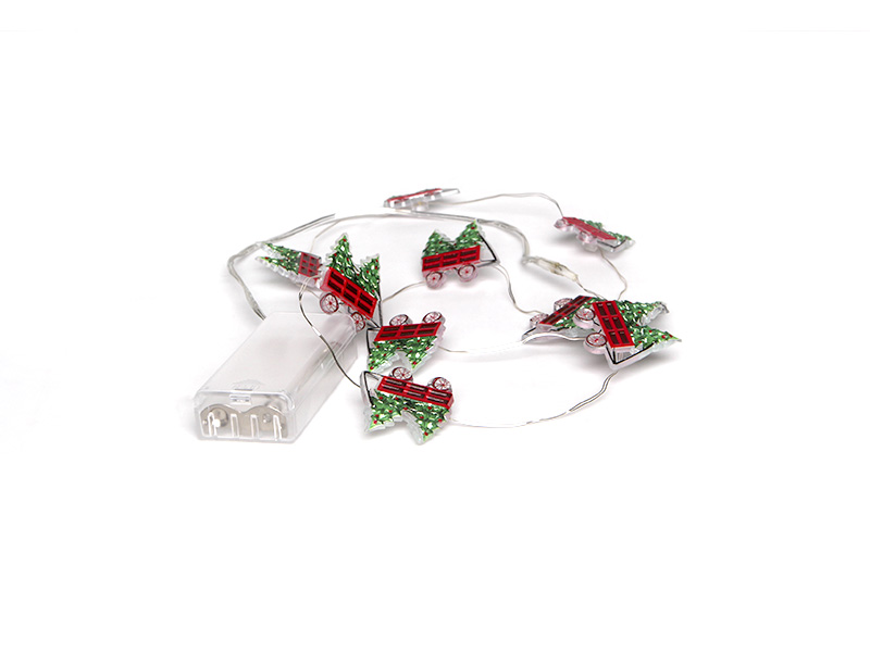 CORDÃO LUMINOSO TASCHIBRA 10 LEDS TRENÓ PILHA 3000K