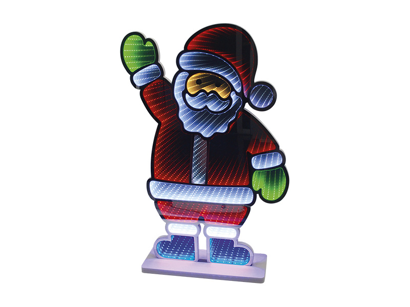 FIGURA ILUMINADA TASCHIBRA LED LUZ INFINITA NOEL ALEGRIA 100CM AUTOVOLT .