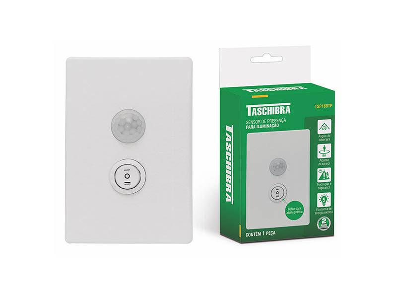 SENSOR DE PRESENÇA 4X2 TASCHIBRA TSP160TP