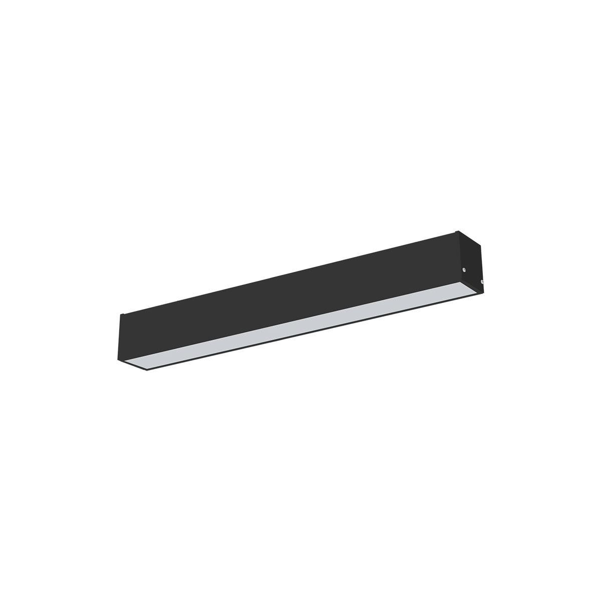 LUMINÁRIA LED VETOR SOBREPOR 56 LINEAR 17W 4000K PRETA