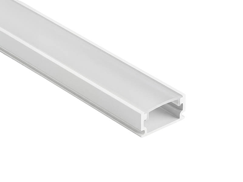 PERFIL TASCHIBRA AXIS 16,7X6,5 SOBREPOR 2m COM ACESSÓRIOS BRANCO