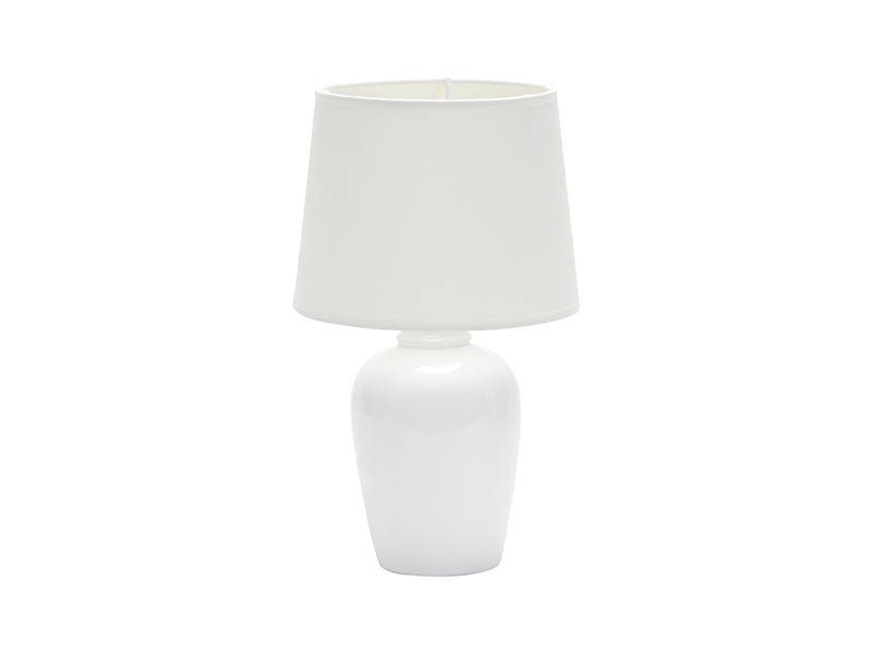 ABAJUR DE CERÂMICA POTTERY E27 BRANCO 32CM
