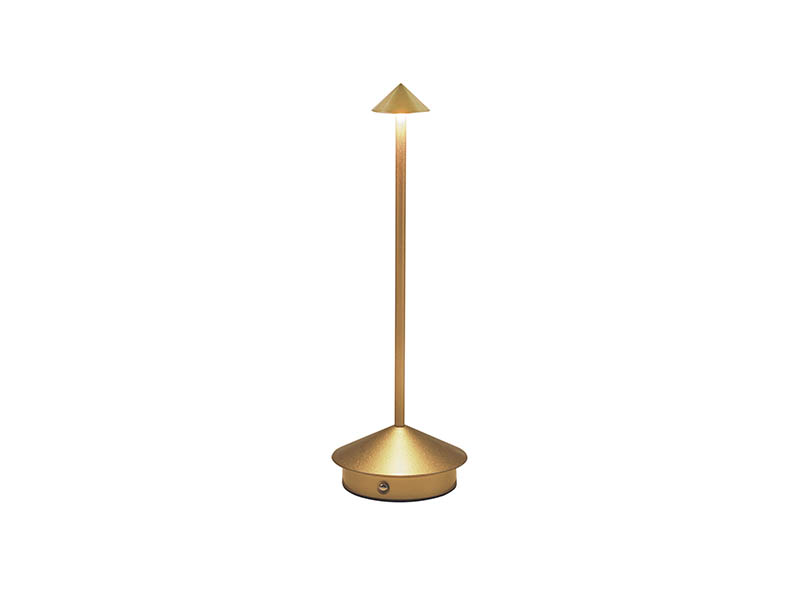 LUMINÁRIA DE MESA LED TASCHIBRA INDY RECARREGÁVEL OURO