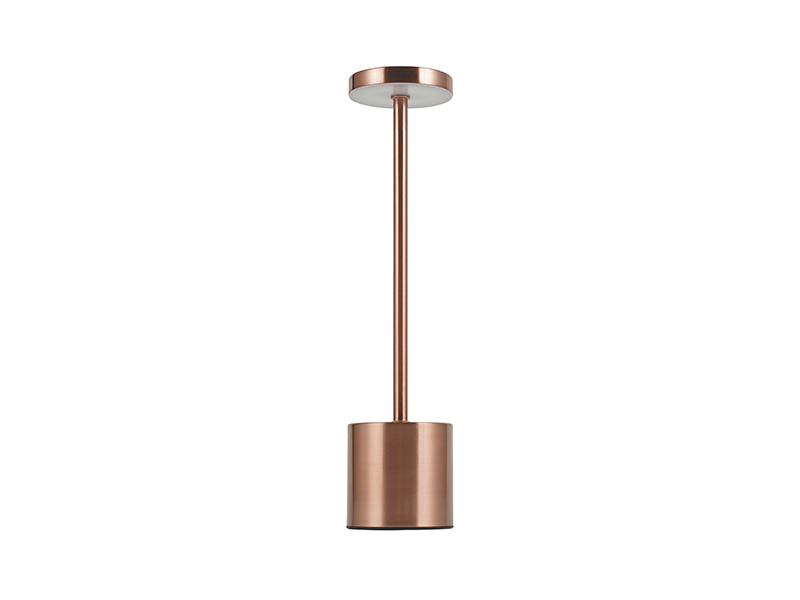 LUMINÁRIA DE MESA LED TASCHIBRA ORBIT RECARREGÁVEL COBRE