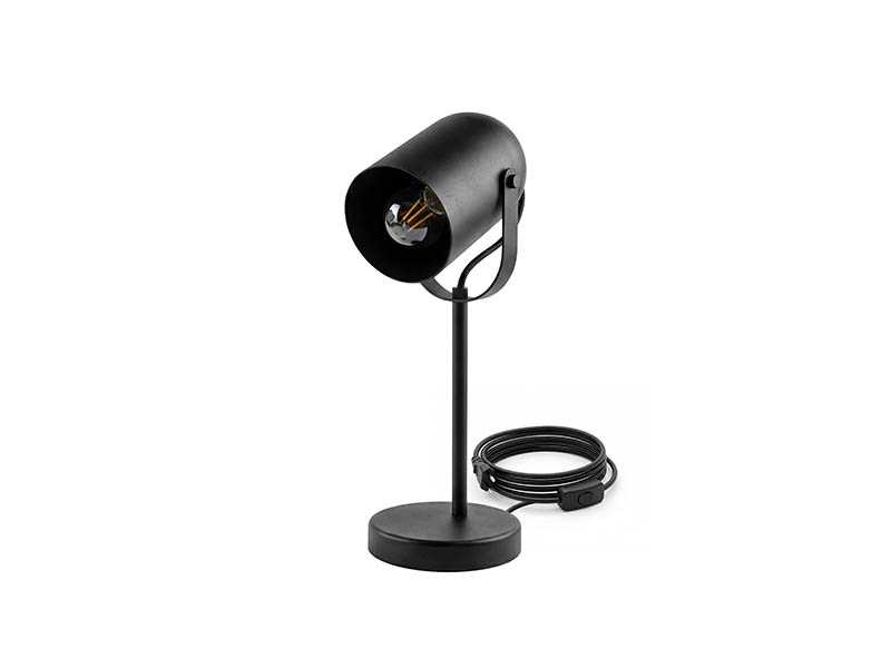 LUMINÁRIA DE MESA TASCHIBRA BELL MINI E27 PRETO FOSCO