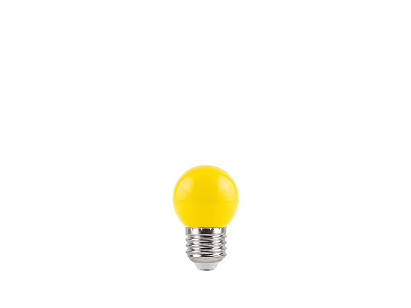 LÂMPADA LED BOLINHA TASCHIBRA TBL05 1W 127V AMARELA