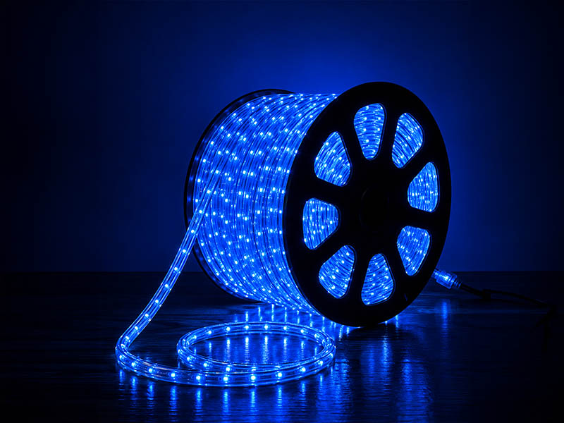 CORDA LUMINOSA LED PRO 13MM 127V 2 FIOS 100M S/ACESSORIOS AZUL
