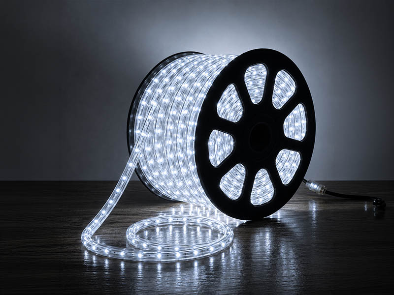 CORDA LUMINOSA LED PRO 13MM 127V 2 FIOS 100M S/ACESSORIOS BRANCO