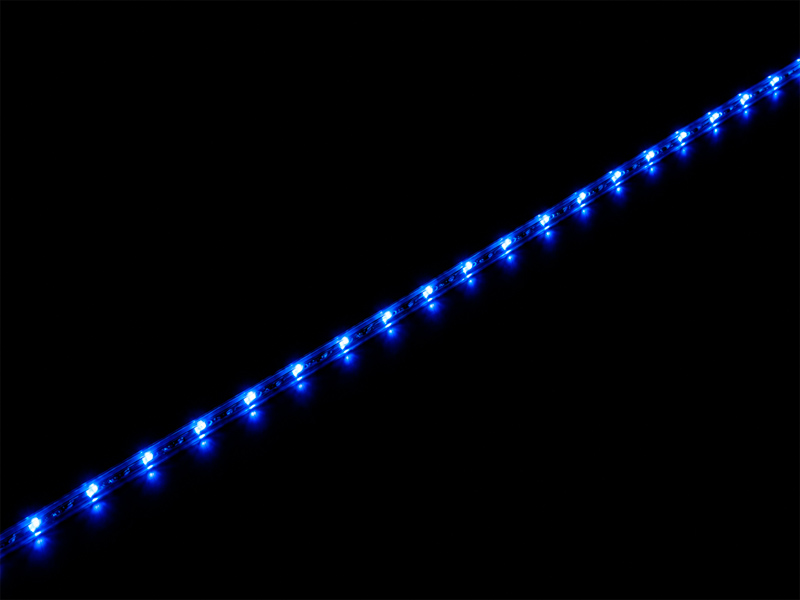 CORDA LUMINOSA LED TASCHIBRA 11MM 2 FIOS 220V 10M COM ACESSORIOS AZUL