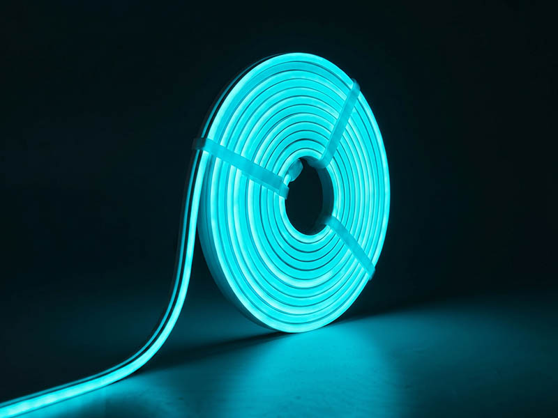 FITA LED NEON FLEX TECHFREE 7W 120 LEDS/M 5M 127V IP65 AQUAMARINE