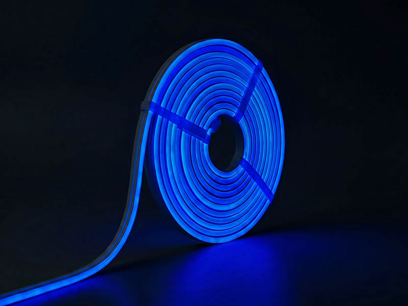 FITA LED NEON FLEX TECHFREE 7W 120 LEDS/M 5M 220V IP65 AZUL