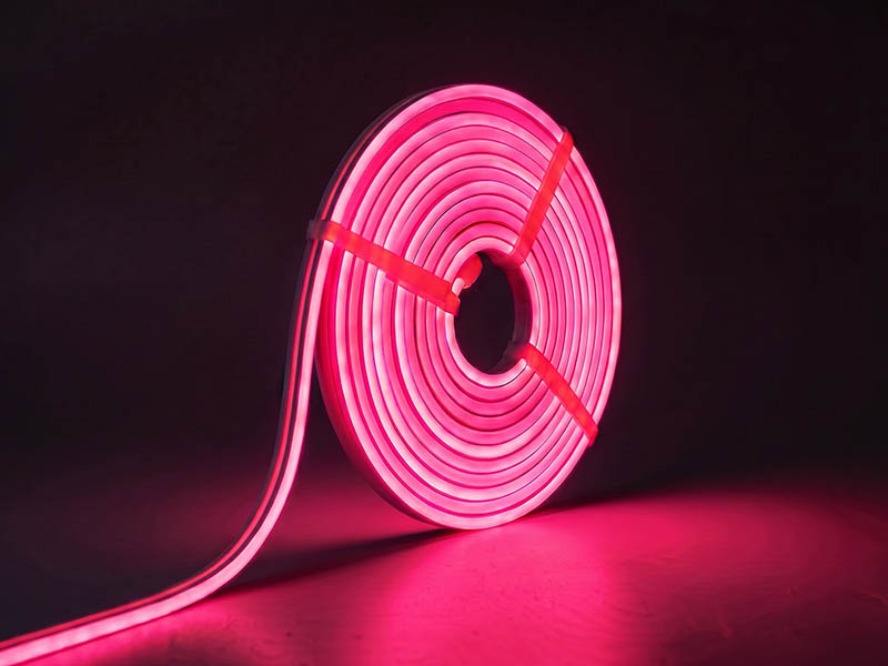 FITA LED NEON FLEX TECHFREE 7W 120 LEDS/M 5M 220V IP65 ROSA